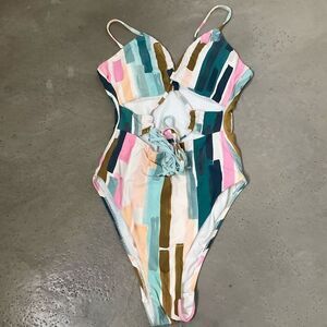 Bikini Lab Paint One Piece Swimsuit